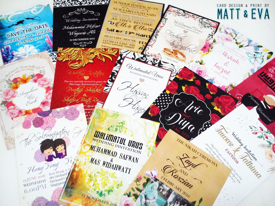 Customized Invitation Cards Matt & Eva Bridestory