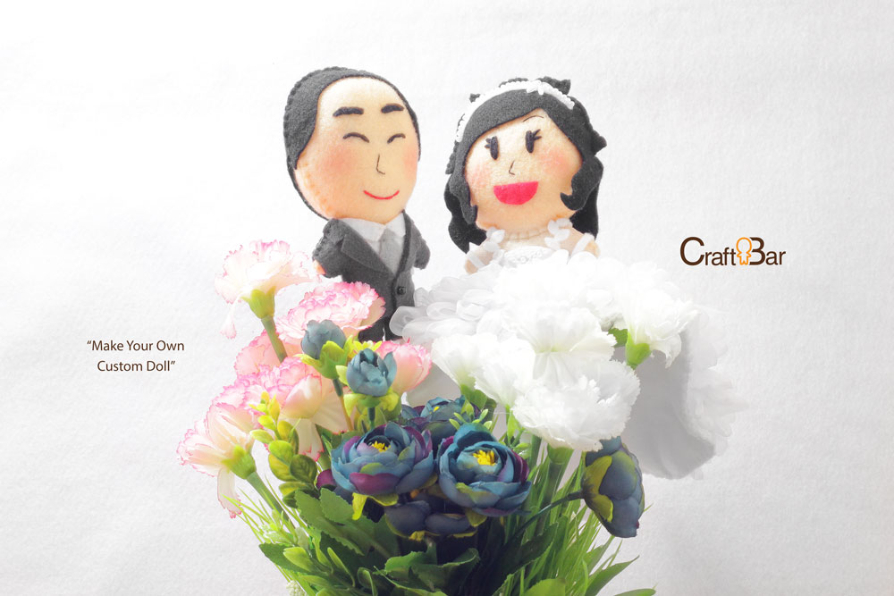 Flower Bouquet Topper E & B CraftBar Bridestory