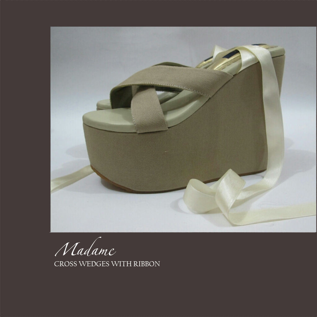Cross Wedges with Ribbon Madame Bridestory