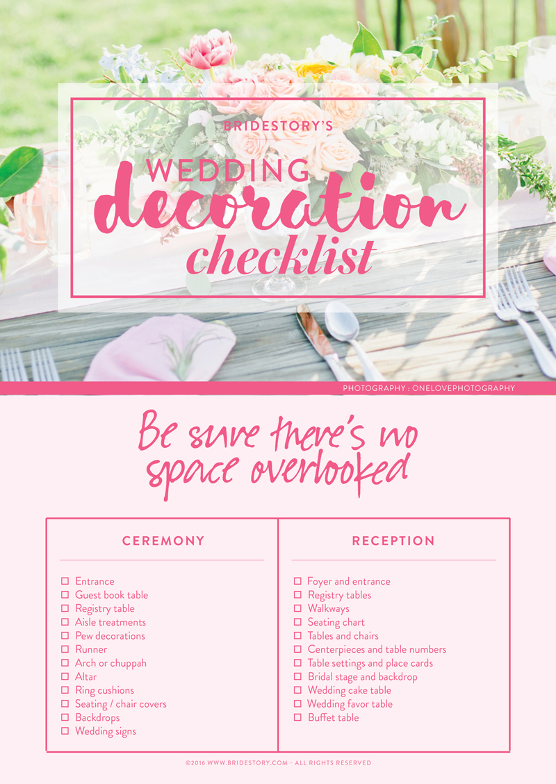 all wedding decorations