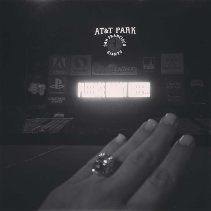 Celebrity Engagement Rings Pics on Instagram You