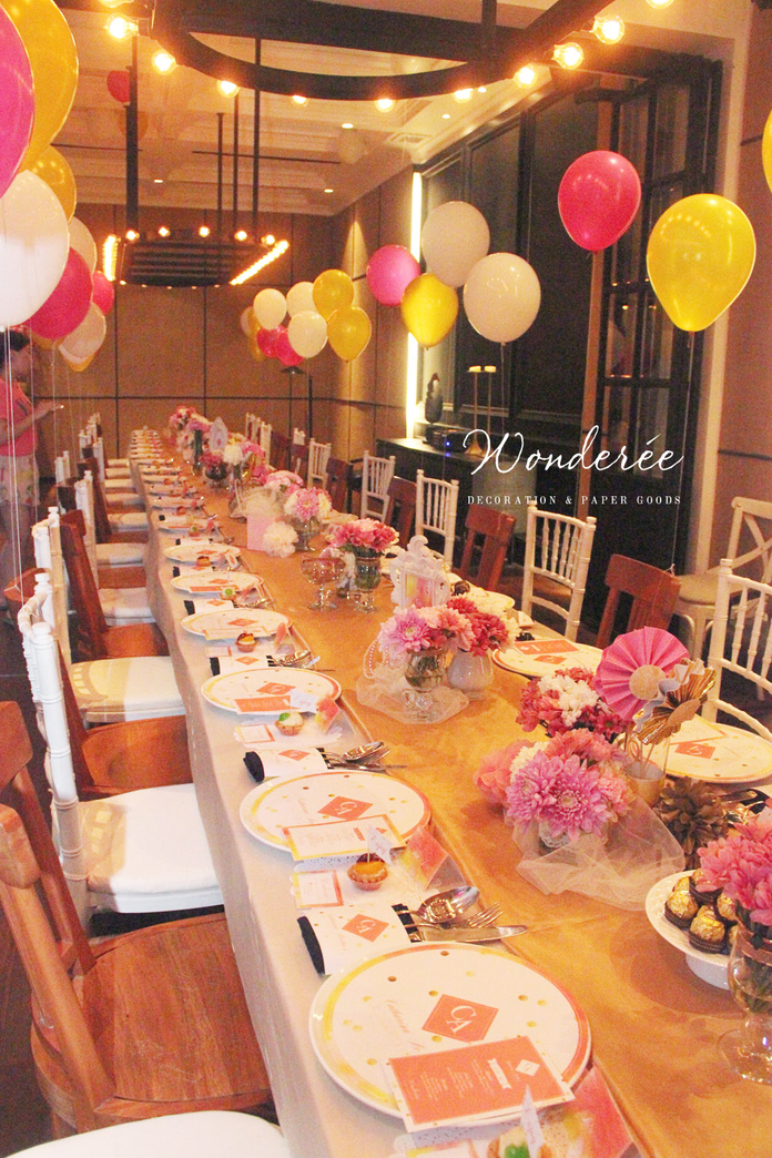 aymes birthday dinner by wonderee decoration & paper goods